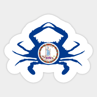 Virginian Crab Sticker